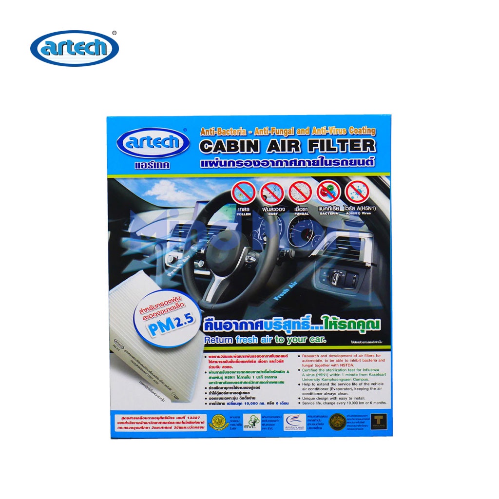 ไส้กรองแอร์ ARTECH HONDA JAZZ, CITY, FREED, H-RV, Civic, CR-V, 2009 ...