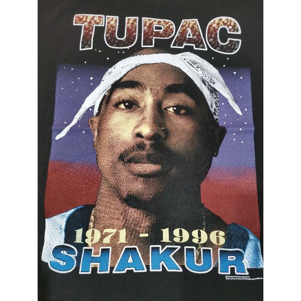 เสื้อวงฮิปฮอป-tupac-1971-1996-shakur-งานใหม่ทำเก่า-ไร้ตะเข็บข้าง-ผ้าฟอกนุ่ม