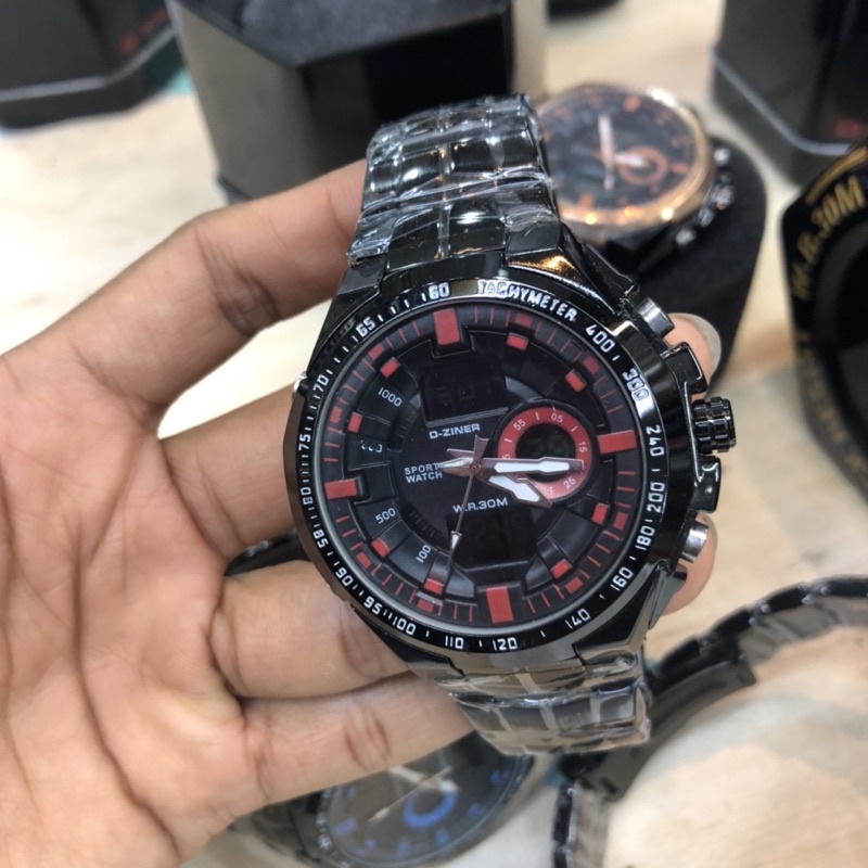 d-ziner-นาฬิกาข้อมือชาย-เครื่องผลิตจากญี่ปุ่น-ระบบquartz-hybrid-digital-analogวันที่-จับเวลา-เรือนและสายสแตนเลส3ไมครอน