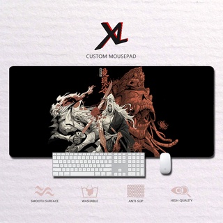 Xl แผ่นรองเมาส์เล่นเกมกันลื่นขนาดใหญ่พิเศษสําหรับเล่นเกมซามูไร Warrior