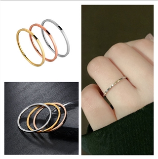 ภาพหน้าปกสินค้า( Xijing - Cod ) แหวนไทเทเนียมสีเงินขนาด 3-10 สําหรับผู้หญิง 1 ชิ้น ซึ่งคุณอาจชอบราคาและรีวิวของสินค้านี้