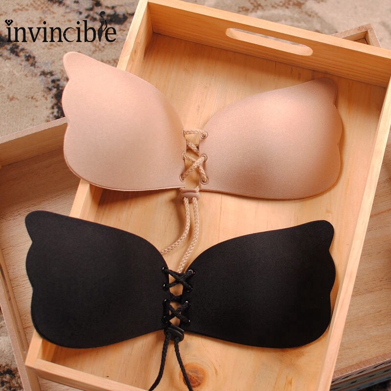 Invisible Bras Strapless Silicone Stick Push Up Bust Adhesive NuBra  Stickers USA