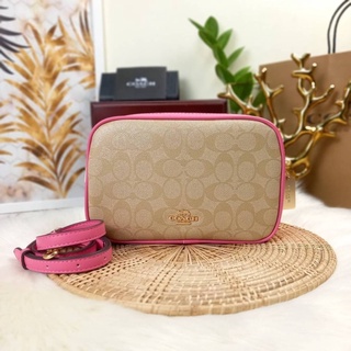 กระเป๋าสะพายข้าง COACH JES CROSSBODY IN SIGNATURE CANVAS