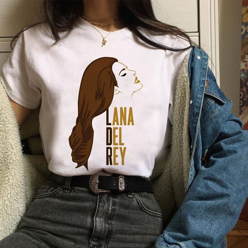 เสื้อยืด-ลาน่าเดลเรย์y2ktshirtตลกลาน่าเดลเรย์กราฟิกพิมพ์โกธคาวาอี้เชิ้ตเชิ้ตเศรษฐ์กิลแดน