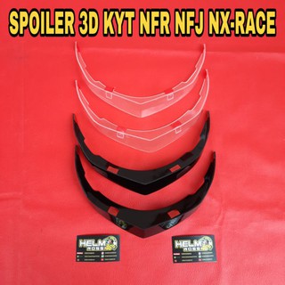 Hitam สปอยเลอร์ KYT NFR KYT NX RACE KYT NFJ - สปอยเลอร์ KYT NFR CLEAR CLEAR และสีดํา