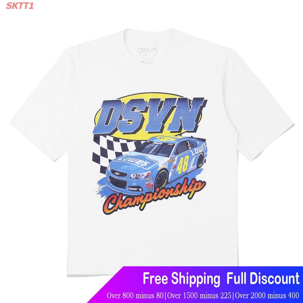 sktt1-race-carเสื้อยืดลำลอง-dsvn-oversize-tee-men-large-size-t-shirt-race-car-45ce-race-car-short-sleeve-t-shirts