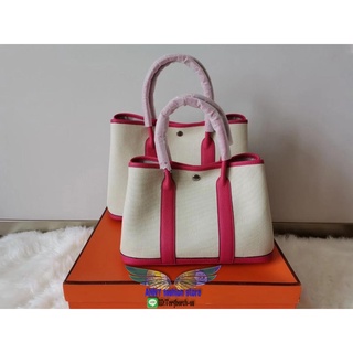 HM Garden party handbag 36cm canvas shoulder shopping tote bag traveling luggage bag handmade