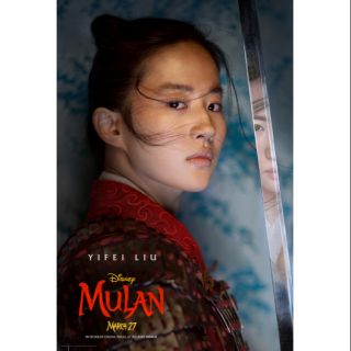 Poster Mulan yifei liu โปสเตอร์ มู่หลาน เจ้าหญิงดิสนีย์