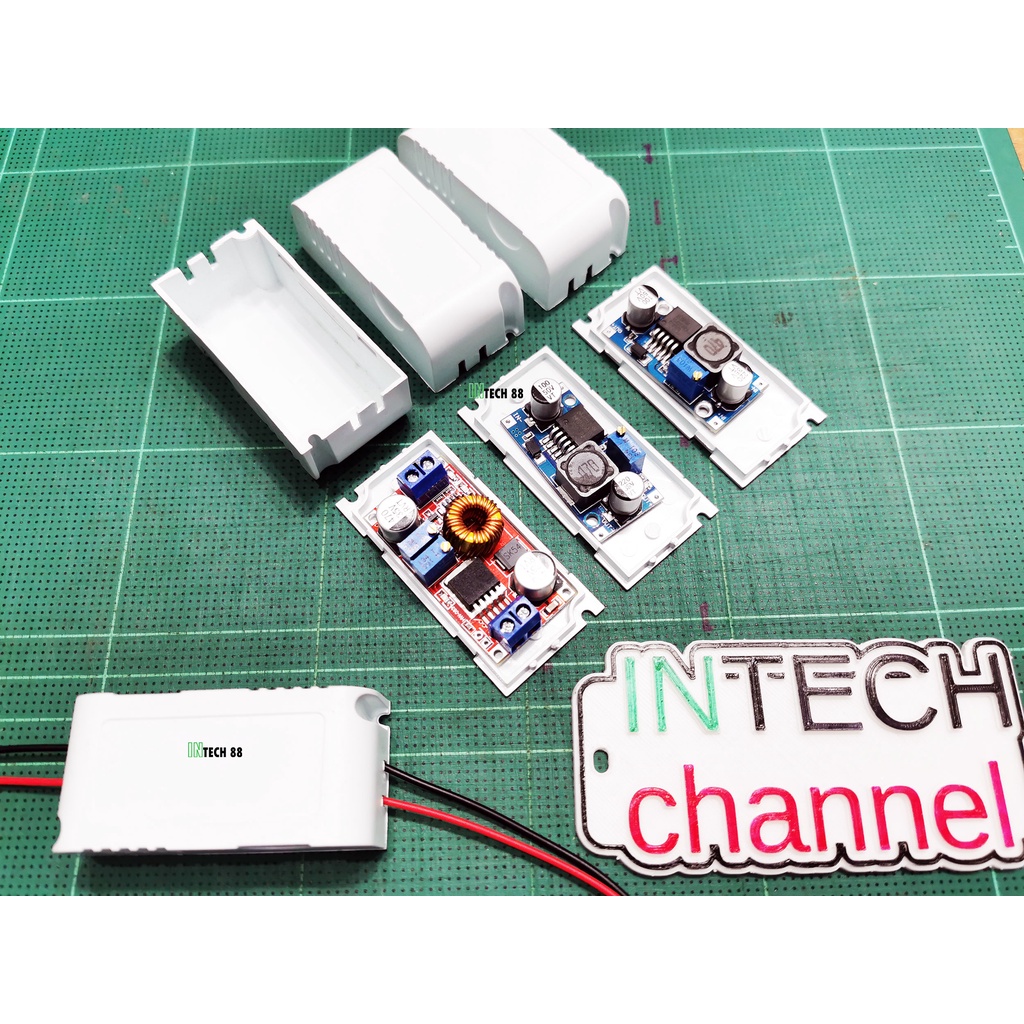 ภาพหน้าปกสินค้ากล่องใส่โมดูล step-down/step-up shell box module อย่างดี จากร้าน intech88 บน Shopee