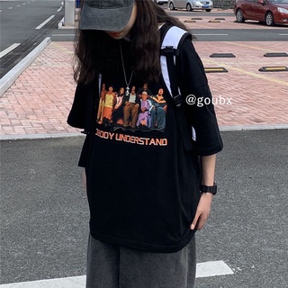 ใหม่ เสื้อยืดแขนสั้นพิมพ์ลายเกาหลีสำหรับผู้หญิง