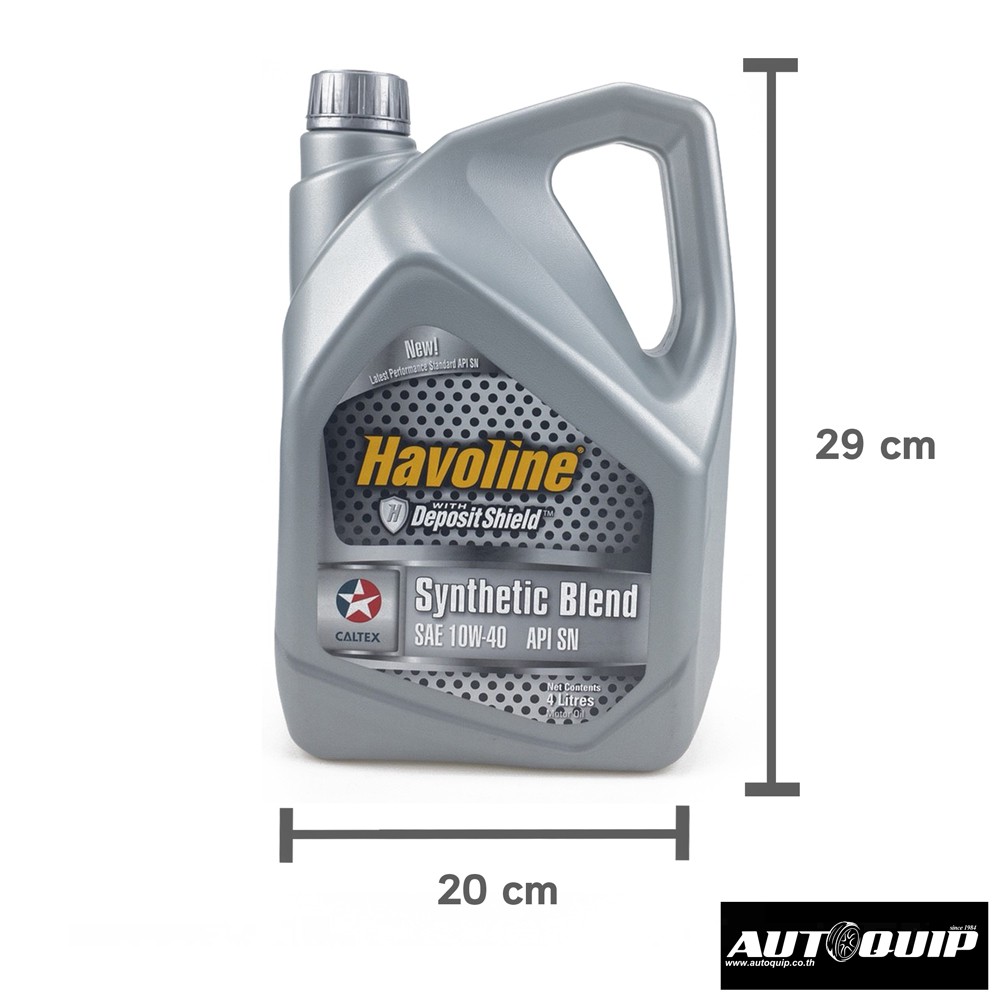 caltex-น้ำมันเครื่อง-havoline-synthetic-blend-10w-40-4-ลิตร-สำหรับเครื่องยนต์เบนซิน-สินค้าเกรด-b-ฉลากไม่สมบูรณ์