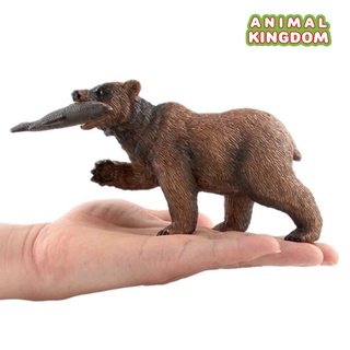 Animal Kingdom - โมเดลสัตว์ หมีสีน้ำตาลคาบปลา ขนาด 19.00 CM (จากหาดใหญ่)