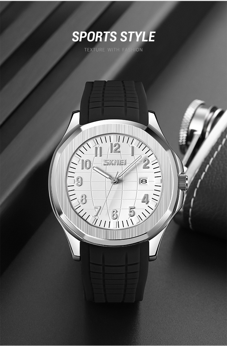 ข้อมูลประกอบของ Skmei 9286 นาฬิกาข้อมือควอตซ์แฟชั่น สายซิลิโคน กันน้ํา สําหรับบุรุษ