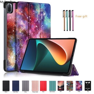 2021 เคสแท็บเล็ตแบบพับได้สําหรับ Xiaomi Mi Pad 5 Holder สําหรับ Xiao Mi Mipad 5 Pro 5G Tablet Android 10" Mipad5