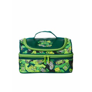 Smiggle กระเป๋าใส่กล่องข้าว คอลเลกชั่น Far ลาย Game Monster สีเขียว อุปกรณ์เก็บรักษาอุณหภูมิ