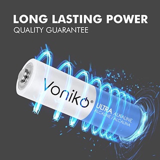 ถ่านก้อน AA,AAA แพ็ค 4,16 ก้อน อัลคาไลน์ 1.5V Battery - Voniko Ultra Alkaline