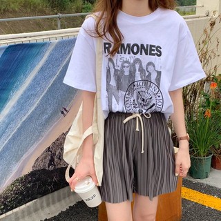 CHUUCHOP_พร้อมส่ง(C6736)🥀🎬 70’s Ramones tee เสื้อยืดแขนสั้น มี5สี