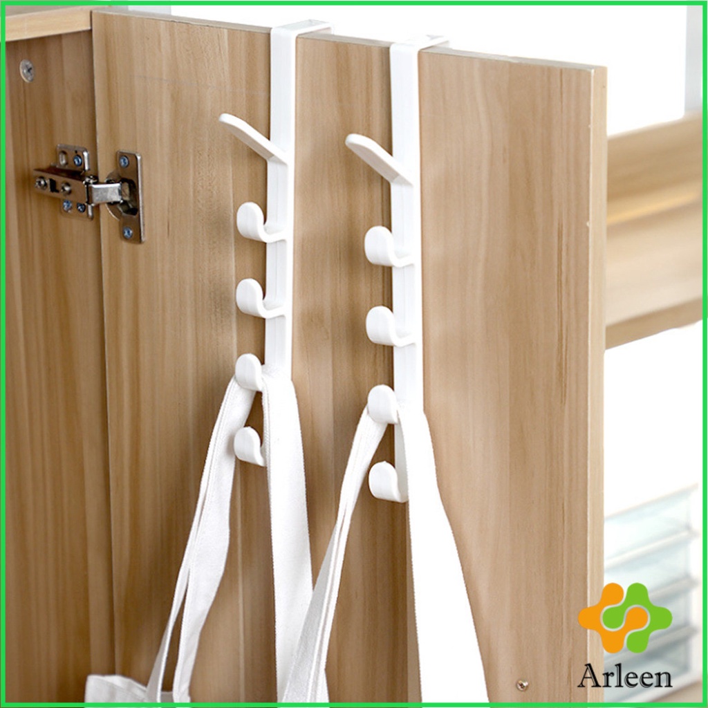 arleen-ที่แขวนประตู-ตะขอแขวนประตู-5-ขอ-ที่แขวนของเกี่ยวประตู-ส่งคละสี-back-door-multipurpose-hanger