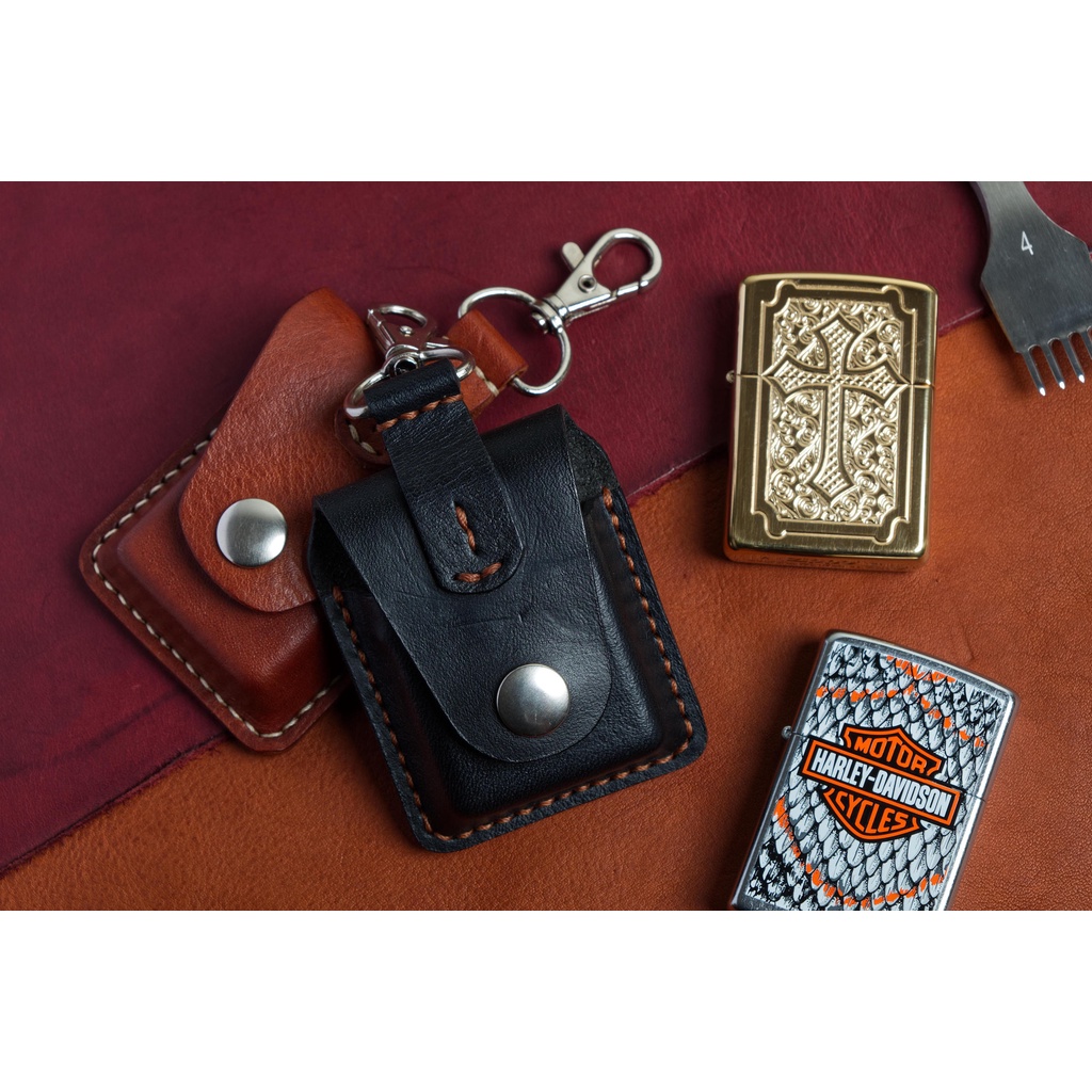 เคสหนังฟอกฝาดไฟแช็ค Zippo Zippo Lighter Keychain Pouch Shopee Thailand