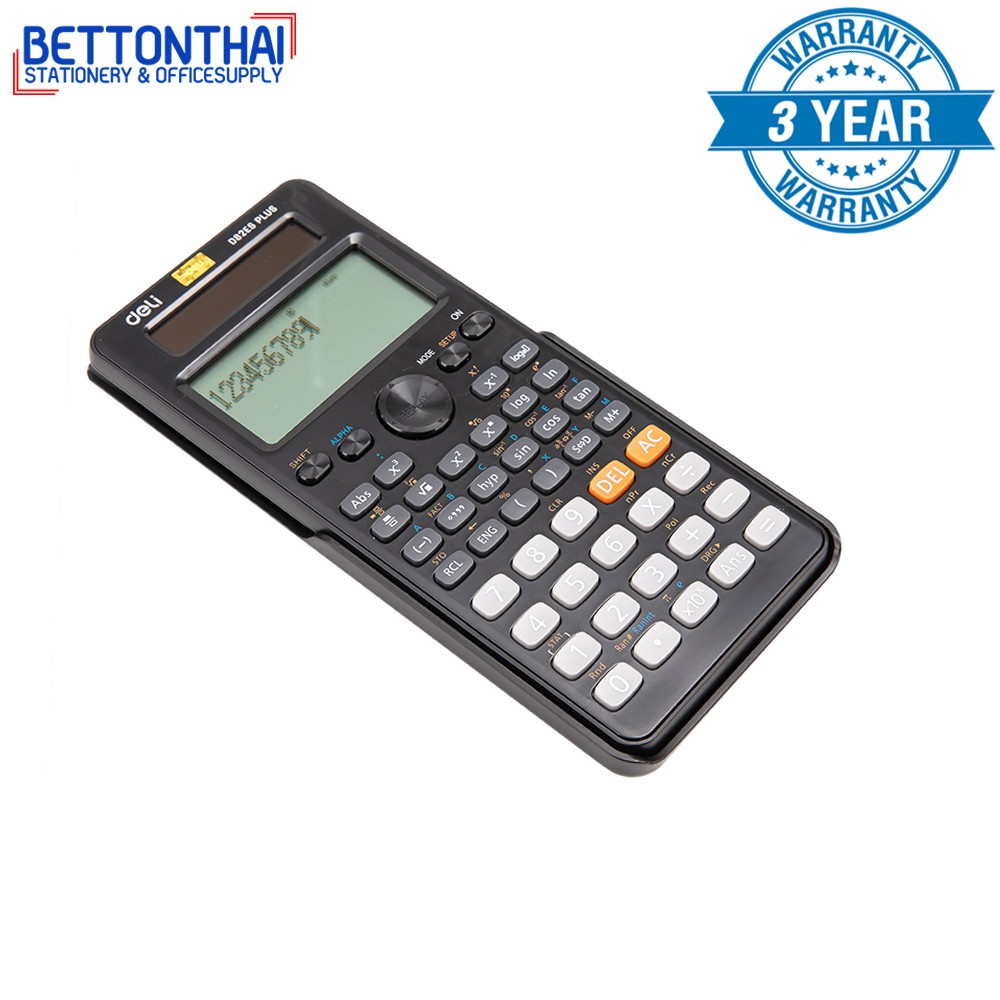 deli-d82es-scientific-calculator-เครื่องคิดเลขวิทยาศาสตร์-รับประกันนาน-3-ปี-เครื่องคิดเลข-เครื่องคิดเลขนักเรียน-school