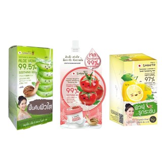 Smooto Tomato Collagen White Serum 10ml สมูทโตะ / สมูทโตะ อโล-อี สเนล ไบรท์ เจล Smooto Aloe-E Snail Bright Gel 50 กรัม