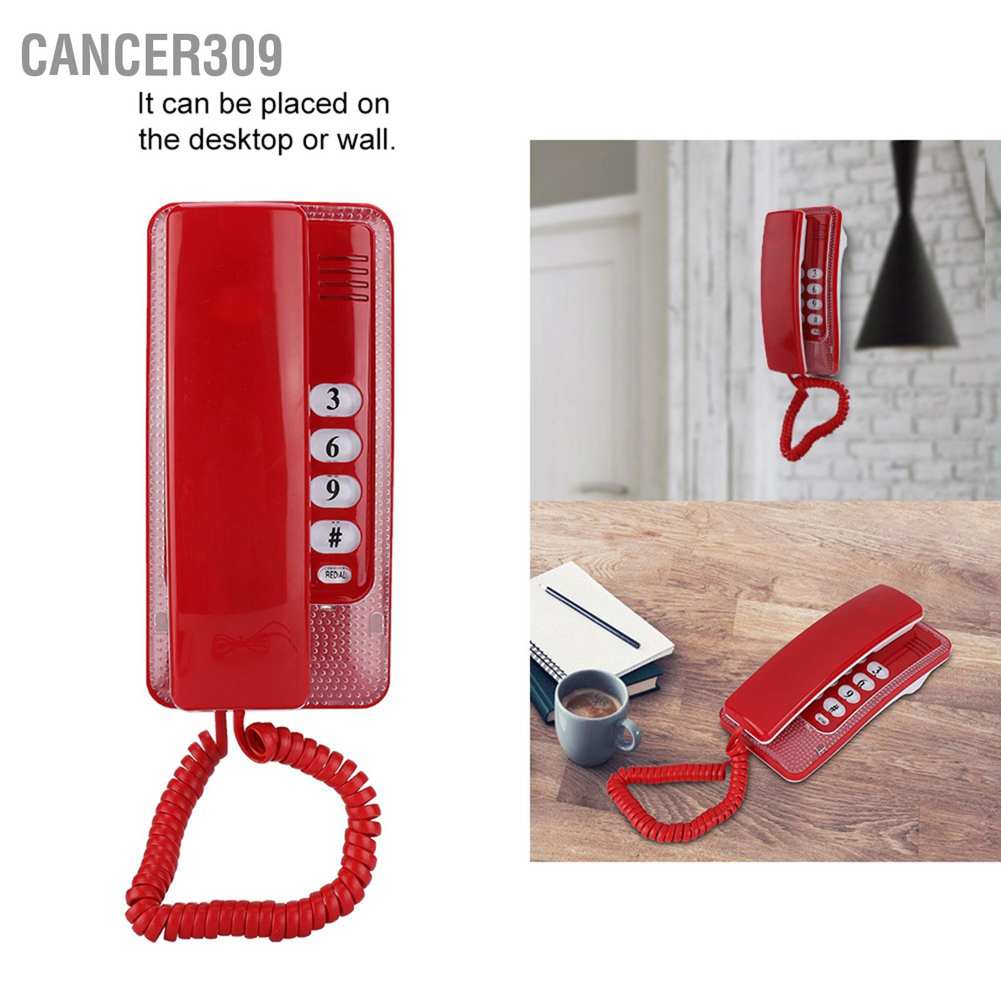 cancer309-wall-mount-landline-telephone-extension-no-caller-id-home-phone-for-hotel-family