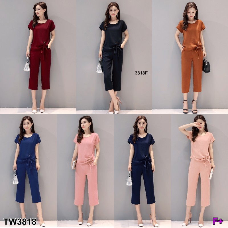 set-2-ชิ้น-เสื้อ-กางเกงขาห้าส่วน-tw3818