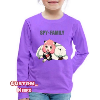 Anya FORGER เสื้อยืด แขนยาว สําหรับเด็กผู้หญิง
