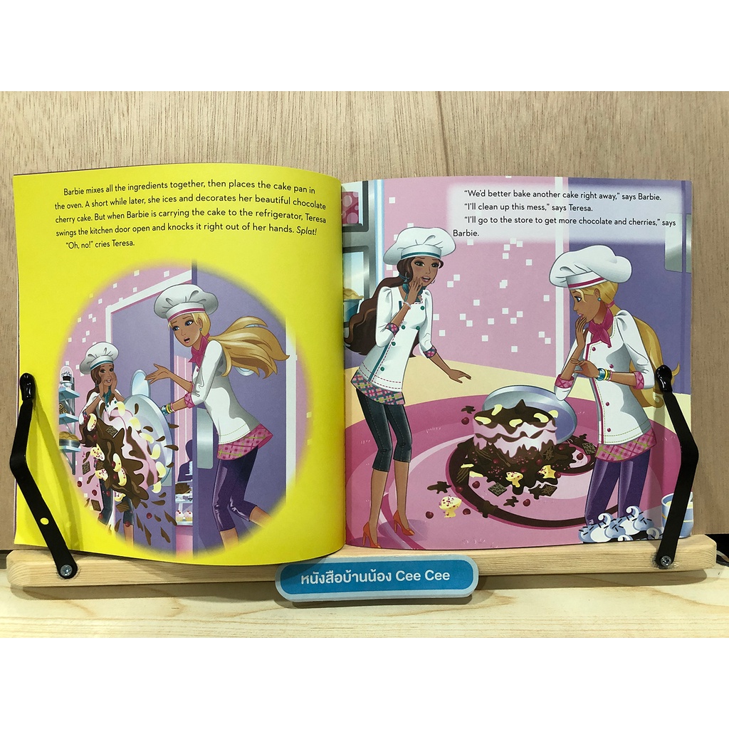 หนังสือนิทานภาษาอังกฤษ-ปกอ่อน-barbie-i-can-be-a-pastry-chef-a-lifeguard-และ-a-zoo-vet-a-cheerleader-2-books-in-1