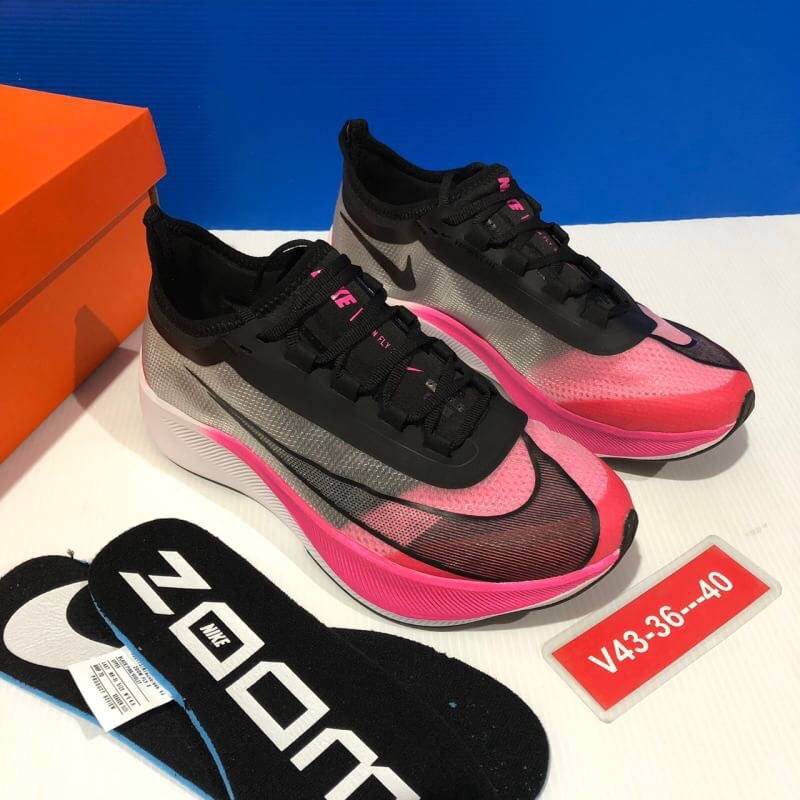 รองเท้าวิ่งไนกี้-nike-zoom-fly3-pink-black-รุ่นยอดนิยม-มาใหม่