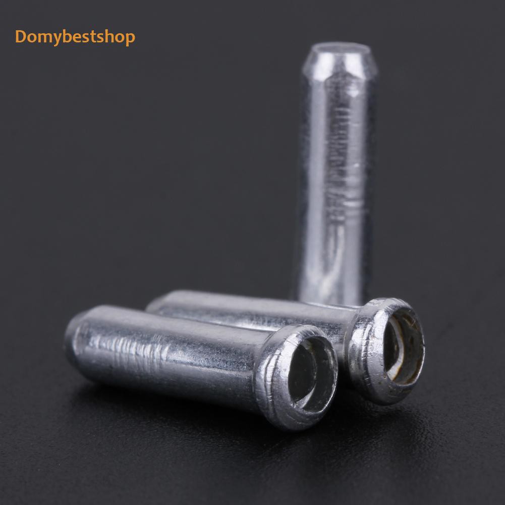 ฅdbฅ50pcs-aluminum-bike-bicycle-brake-shifter-inner-cable-tips-wire-end-cap