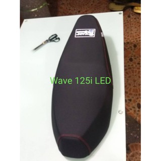 Wave 125i LEDผ้าเลทเด้อด้ายแดง/โลโก้แคมป์บางเมือง/แคมป์บางเมืองช้อป