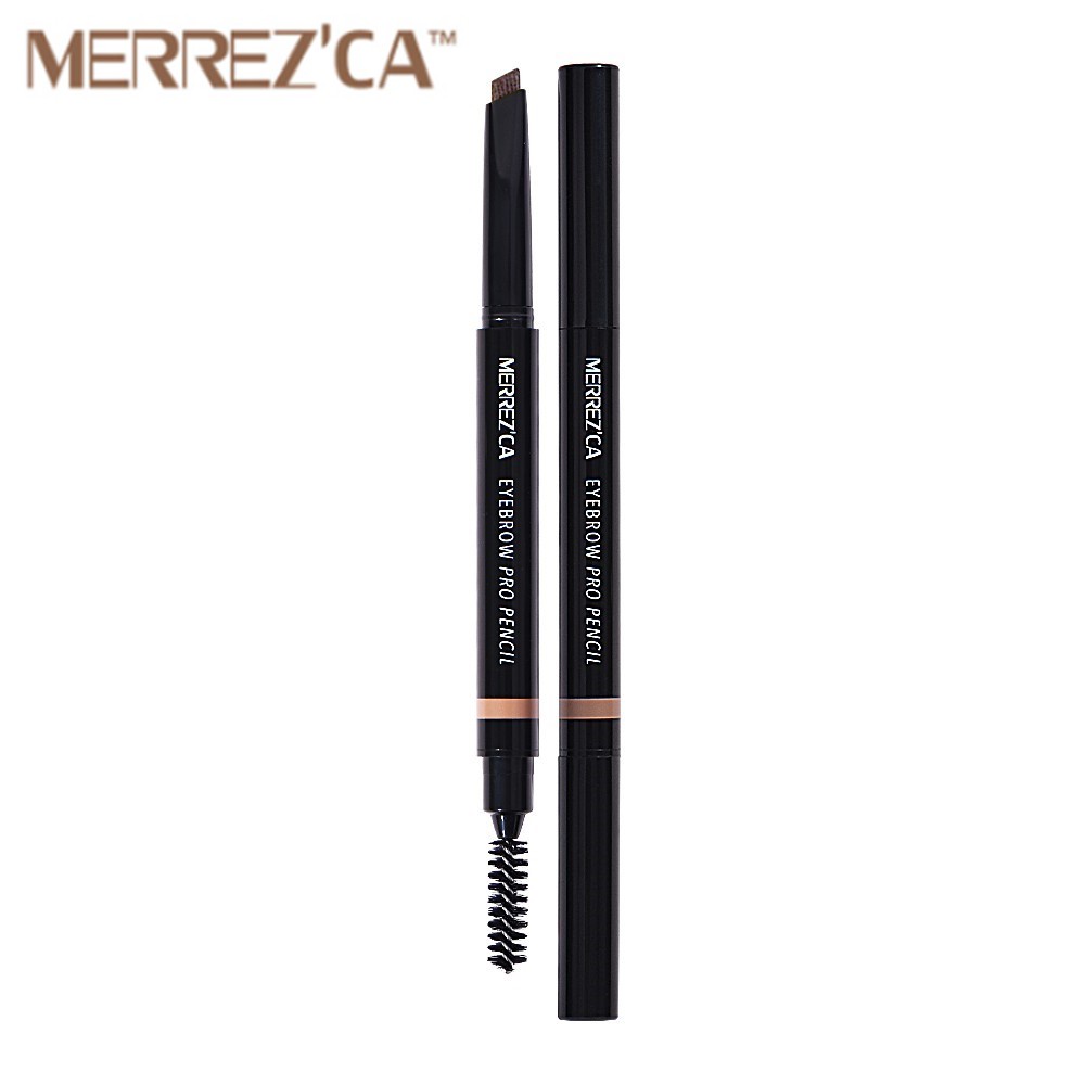 ภาพสินค้าMerrezca Eyebrow Pro Pencil เมอร์เรซกา ดินสอเขียนคิ้วโปร เนื้อฝุ่น หัวตัด เส้นคม สีเเน่น (0.2 กรัม x 1) จากร้าน goodshop99 บน Shopee ภาพที่ 1