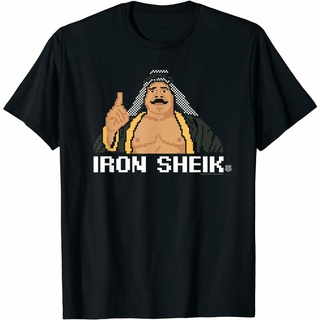 [100% Cotton] เสื้อยืดผ้าฝ้าย 100% พิมพ์ลาย Iron Sheik 8 Bit ใส่สบาย แฟชั่นสําหรับผู้ชาย