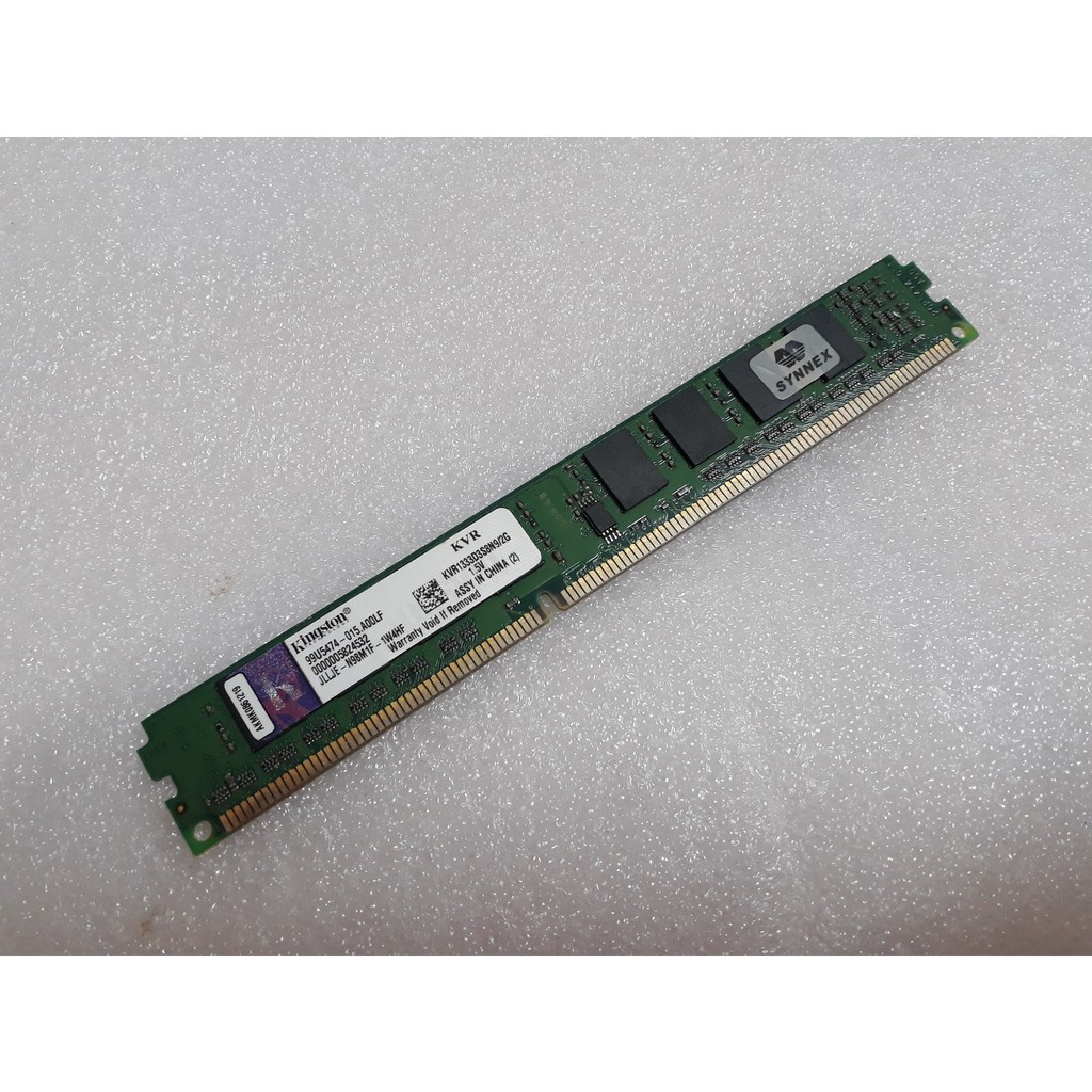 Barrette RAM Kingston 2Go DDR3-1333 PC3-10600 | UDIMM 240 Broches, Modèle KVR13N9S6/2 | Neuf Scellé