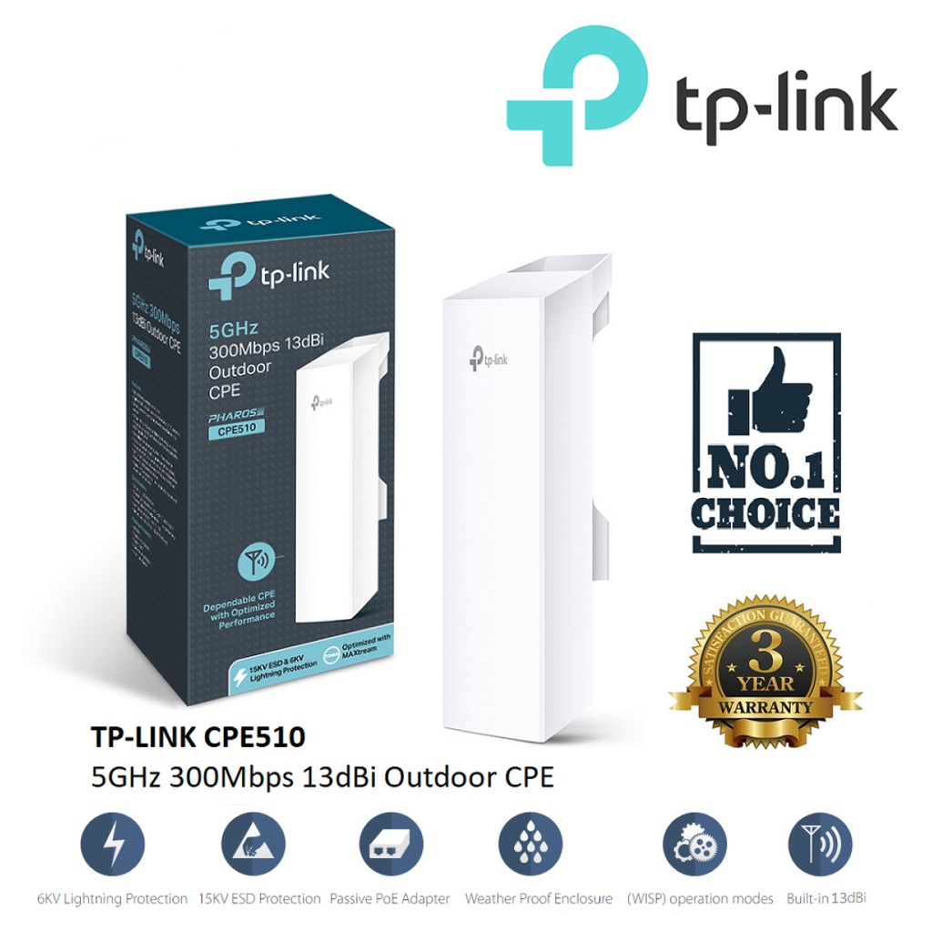 TPLINK (CPE510) Wireless N300 5GHz Access Point Outdoor Shopee Thailand