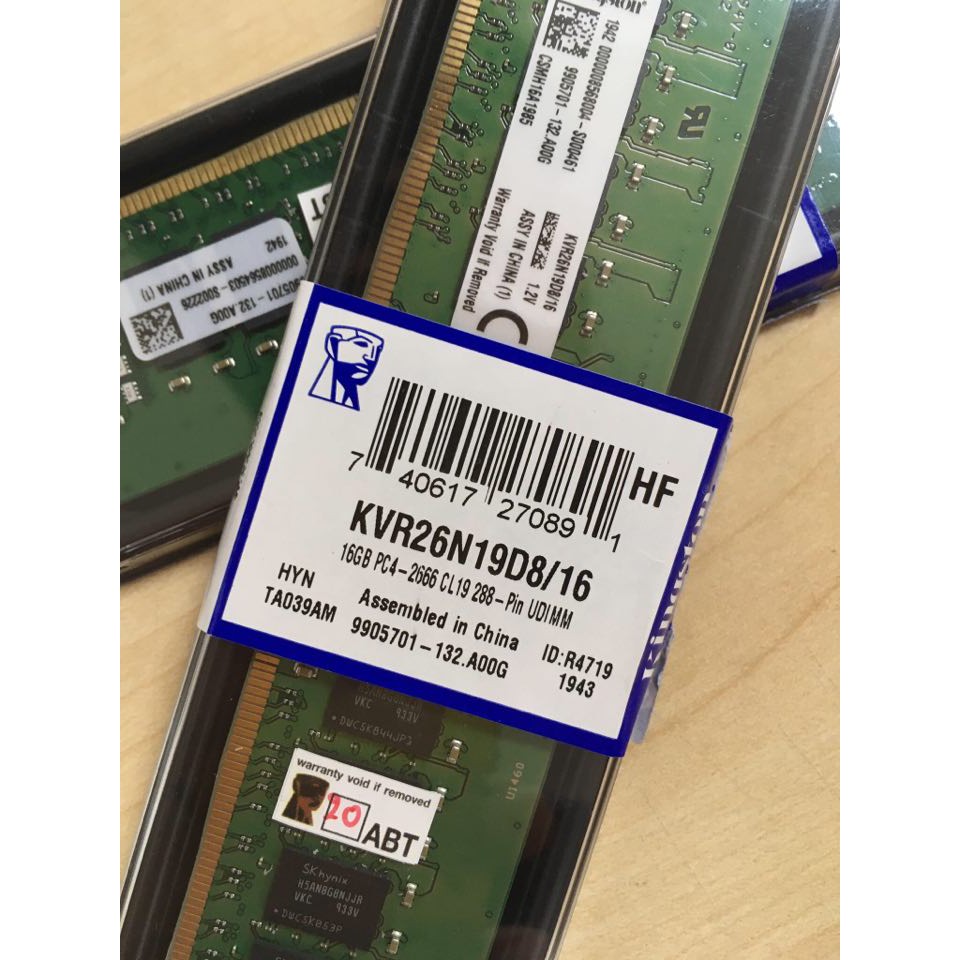 kingston-ram-kvr26n19d8-16-pc-2666-16gb-ของใหม่