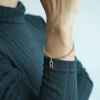 สร้อยข้อมือแฟชั่นสีทองราคาน่ารัก bracelet โซ่ทอง chain ข้อมือ