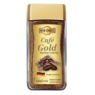 New Choice Cafe Gold Instant Coffee 100 g.นิวช้อยส์คาเฟ่โกลด์ กาแฟสำเร็จรูป 100 กรัม.