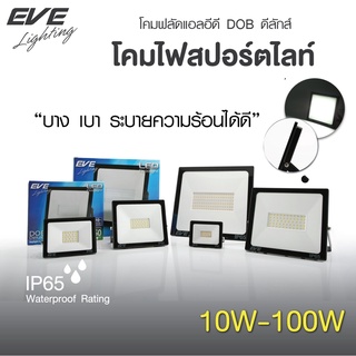 ภาพหน้าปกสินค้าEVE โคมไฟสปอร์ตไลท์ โคมฟลัดไลท์ แอลอีดี รุ่น Deluxe โคมกันน้ำ IP65 ขนาด 10W 20W 30W 100W แสงขาว แสงเหลือง ที่เกี่ยวข้อง