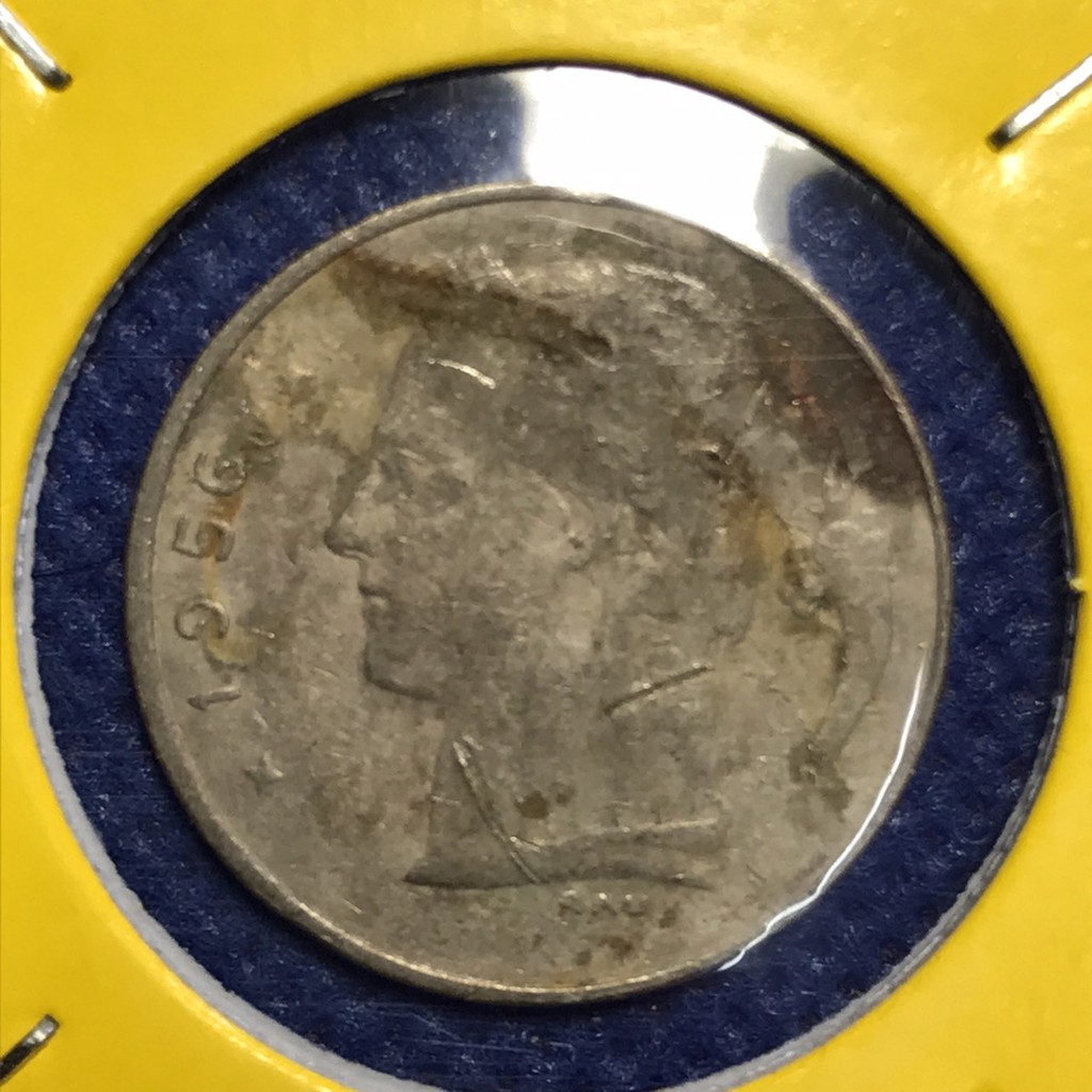 เหรียญเก่า-13670-ปี1956-เบลเยี่ยม-ของแท้-เหรียญสะสม-เหรียญต่างประเทศ-เหรียญหายาก