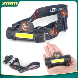 ZR ไฟฉายคาดหัว Q5+COB 1500LM ไฟฉายชาร์จไฟUSB  มีแม่เหล็กด้านข้าง USB Rechargeable Mini Headlight ไฟคาดหัว