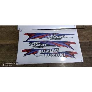 สติ๊กเกอร์ suzuki Flash สีดำ ปี92