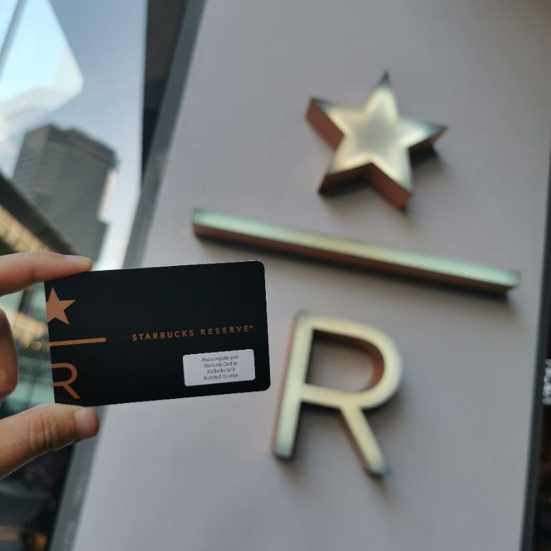 ราคาและรีวิวบัตรสตาร์บัค บัตรเปล่า Starbucks Reserve card ( Starbuck )