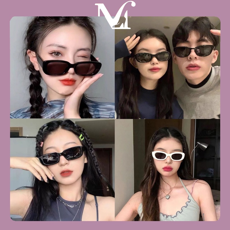 New Small Square Sunglasses แว่นกันแดดเรโทรสำหรับผู้ชายและผู้หญิง แว่น ins net red street เวอร์ชั่นเกาหลี - แว่นตากันแดดผู้หญิง ยี่ห้อไหนดี
