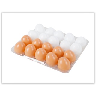 1405ไข่เป็ด- ไข่ไก่จำลอง ( 20 ฟอง ) ไข่ปลอม ไข่ของเล่น ของเล่นเสริมพัฒนาการ