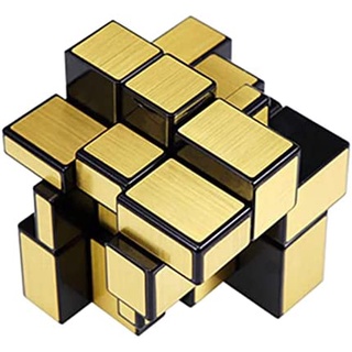 Qiyi ลูกบาศก์กระจก 3x3x3 บล็อกทอง บล็อกกระจก ความเร็ว รูปทรงต่างกัน รูบิคปริศนา ทนทาน ของเล่นลูกบาศก์ปริศนา ทรงสี่เหลี่ยม
