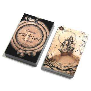 ไพ่ทาโรต์ Oracle การ์ดเกมกระดาน Reflet De Lune Lenormand Deck สําหรับผู้ใหญ่