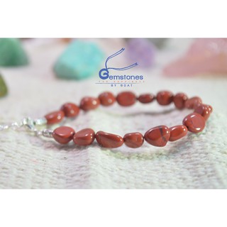 Gemstones By Boat : สร้อยข้อมือ : เรด แจสเปอร์ : Red Jasper (ขนาดข้อมือ 16-23 เซนติเมตร)