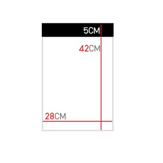 ภาพขนาดย่อของภาพหน้าปกสินค้าซองไปรษณีย์พลาสติก 28x42 +5cm แพ็ค 100ใบ จากร้าน thrrpacking บน Shopee